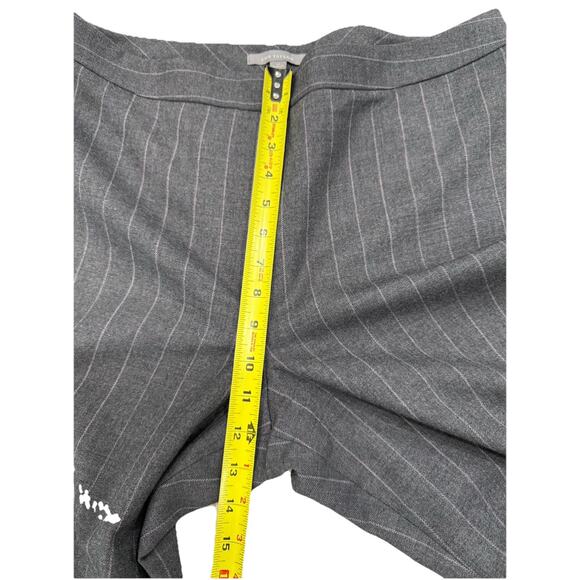 Ann Taylor Women’s Sz 14 Gray Pinstripe Dress Pants Trousers Wool Blend Career - Picture 6 of 10